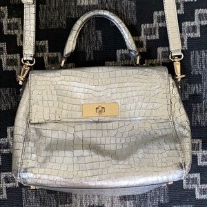 Kate spade silver snakeskin purse
